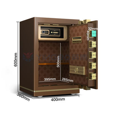 Podwójny alarm Biurowy Mały sejf OEM H600mm Smart Fingerprint Lock