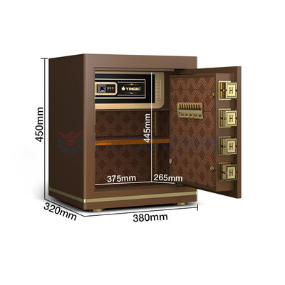 OEM Wielkość 1,5 Cu Ft Biurowy sejf odcisków palców Solid Steel 26±2KG
