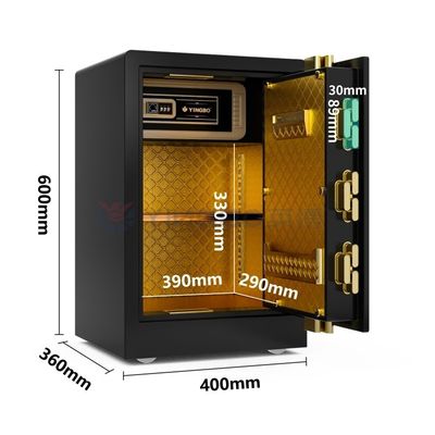 Elektroniczny zamek szyfrowy Domowy sejf Mały sejf 2 mm Stalowy sejf dotykowy Id Safe