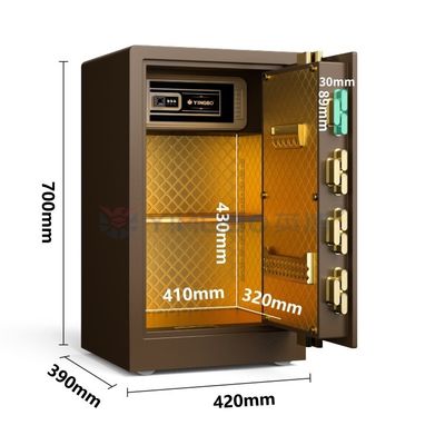2CU FT Smart Fingerprint Safe Box Podwójny Alarm Do Bezpieczeństwa YB/RS-70