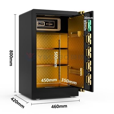 Solid Steel Smart Home Luxury Home Safes 46kg Odciski palców Zamknij sejf YB/RS-80