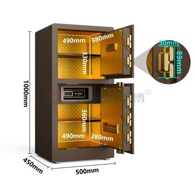 1,5 mm stalowy bezpieczny sejf domowy Biometryczna blokada linii papilarnych Najlepszy sejf do użytku domowego