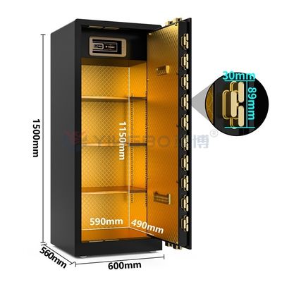 Inteligentny podwójny alarm duży odcisk palca Zamknij sejf 120kg Dla bezpieczeństwa YB / RS-150