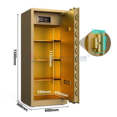 H59in Podwójny alarm Biometryczny sejf z odciskiem palca YB/RS-150
