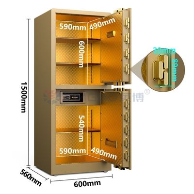 Podwójny alarm, duży luksusowy bezpiecznik domowy YB/RS-150D