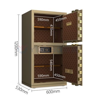 H1200mm Solid Steel Smart Office Safe Box Dwukrotny alarm Zamknięcie odciskiem palca