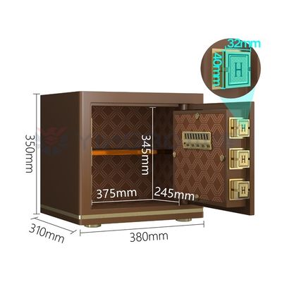 H13.78 Inch Smart Office Safe Box Elektroniczny podwójny alarm YB/N7-35