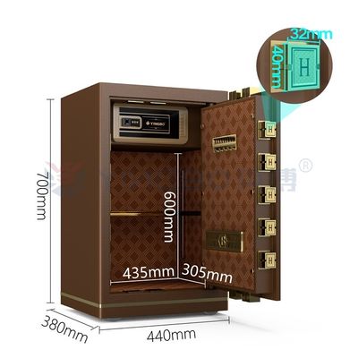 Elektroniczny sejf z blokadą do bezpieczeństwa biurowego 39 kg YB/N7-70