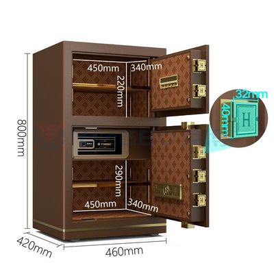 Podwójny alarm inteligentny elektroniczny numer biurowy skryt bezpieczeństwa H800mm