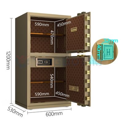 Elektroniczny zamek inteligentny skryt bezpieczeństwa biurowego podwójny alarm YB/N7-120D