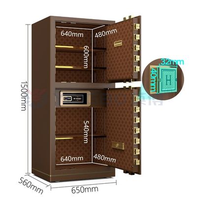 120 kg Patentowane śruby podwójny alarm sejf elektroniczny zamek YB/N7-150D