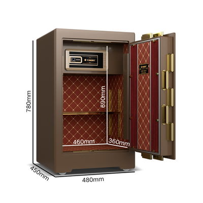 Podwójny alarm Luxury Safe Box Zamek odcisków palców Solid Steel For Security YB/ZY-70