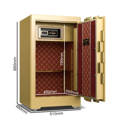 5.5 Cu Ft Podwójny alarm bezpieczny sejf bankowy 126±2kg 4 otwarte drogi Smart Safe Box YB/ZY-80