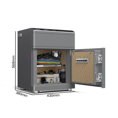 Dwukrotny alarm otwiera smart safe box z odciskiem palca