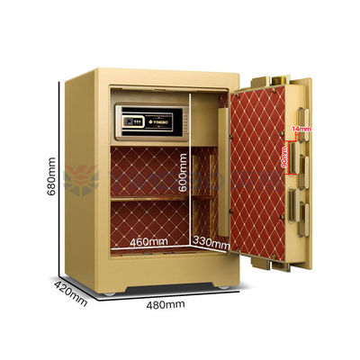 YB/ZY-60 Podwójny inteligentny alarm Smart Safe Box Luxury Smart For Security z 3D Stereo Soft-Roll Leather