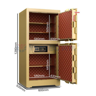 Projektowanie śluzu pionowego Bezpieczeństwo komercyjny sejf 4 otwarte drogi i 3D stereo Soft-Roll Skóra H1280mm