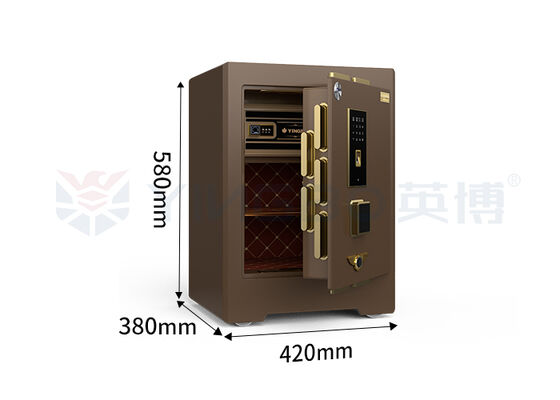 H580mm System podwójnego alarmu Skrzynka bezpieczeństwa komercyjna 3D Stereo Soft Leather Digital Security