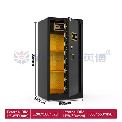 Panel drzwiowy 12 mm Ekologiczny sejf do lakierowania YB/RS-120 czarny