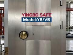 drzwi sklepowe ze stali nierdzewnej z trzema blokadami