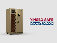 Złoty podwójny alarm z odciskiem palca Luxury Safe Box For Office Security YB/N7-100