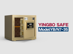 YB-N7-35 - sejf biurowy - złoty elektroniczny zamek